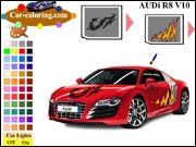 Audi R8 V10 Coloring
