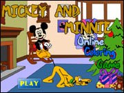Mickey and Minnie Online Coloring